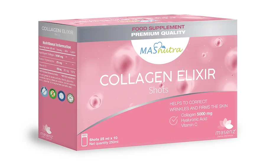 COLLAGEN ELIXIR 5000MG SHOTS